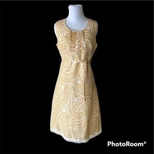 Vintage 60’s Dress Unser Favorit A-line Midi Skirt Sleeveless Sundress